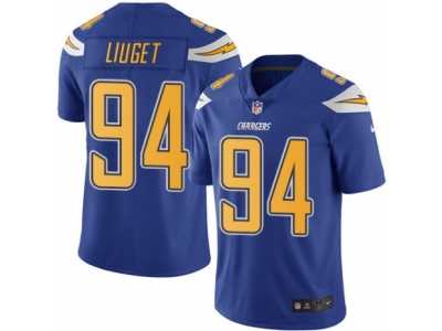 Youth Nike San Diego Chargers #94 Corey Liuget Limited Electric Blue Rush NFL Jersey
