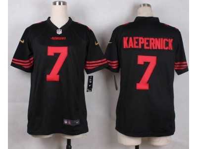 Nike Youth New 49ers #7 Colin Kaepernick Black Alternate Stitched jerseys