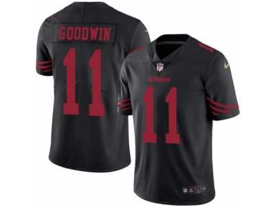 Youth Nike San Francisco 49ers #11 Marquise Goodwin Limited Black Rush NFL Jersey