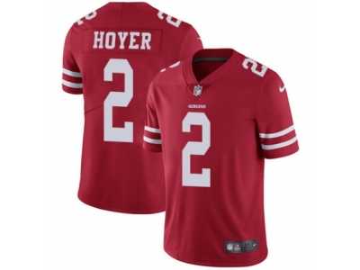Youth Nike San Francisco 49ers #2 Brian Hoyer Vapor Untouchable Limited Red Team Color NFL Jersey