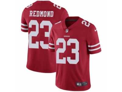 Youth Nike San Francisco 49ers #23 Will Redmond Vapor Untouchable Limited Red Team Color NFL Jersey