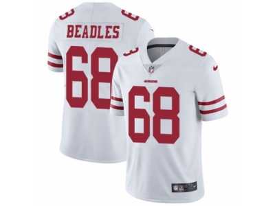 Youth Nike San Francisco 49ers #68 Zane Beadles Vapor Untouchable Limited White NFL Jersey