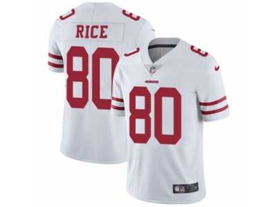 Youth Nike San Francisco 49ers #80 Jerry Rice Vapor Untouchable Limited White NFL Jersey