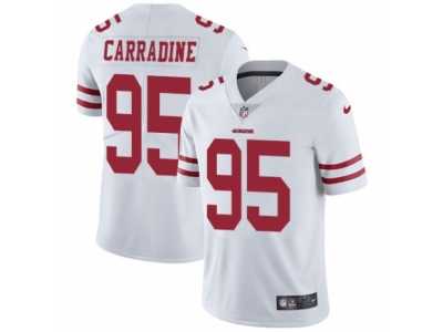 Youth Nike San Francisco 49ers #95 Cornellius Carradine Vapor Untouchable Limited White NFL Jersey
