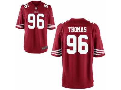 Youth Nike San Francisco 49ers #96 Solomon Thomas Game Red Team Color NFL Jersey