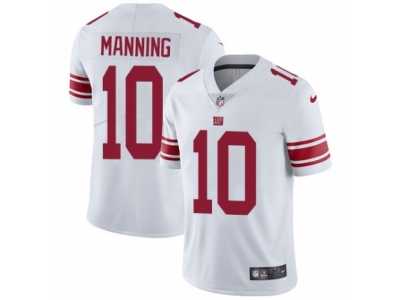 Youth Nike New York Giants #10 Eli Manning Vapor Untouchable Limited White NFL Jersey