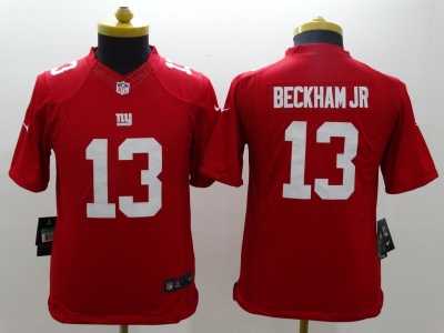 Youth Nike New York Giants #13 Odell Beckham red Jerseys