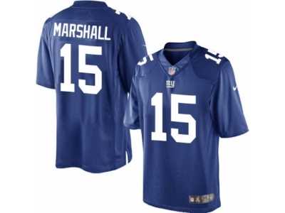 Youth Nike New York Giants #15 Brandon Marshall Limited Royal Blue Team Color NFL Jersey