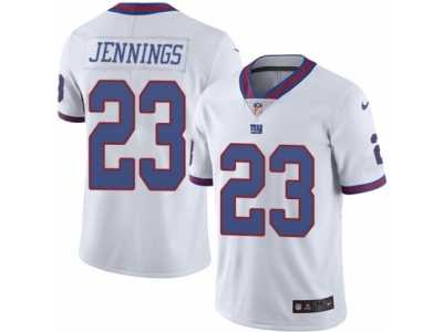 Youth Nike New York Giants #23 Rashad Jennings Limited White Rush NFL Jersey
