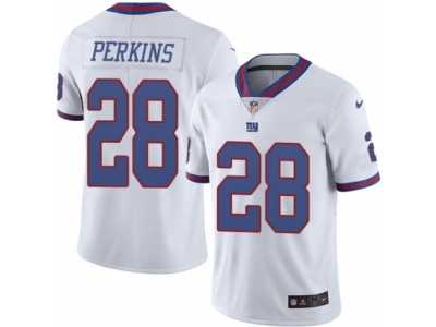 Youth Nike New York Giants #28 Paul Perkins Limited White Rush NFL Jersey