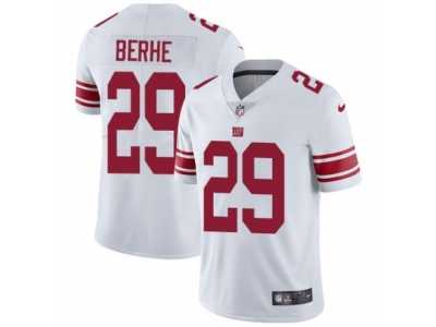 Youth Nike New York Giants #29 Nat Berhe Vapor Untouchable Limited White NFL Jersey