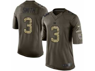 Youth Nike New York Giants #3 Geno Smith Limited Green Salute to Service NFL Jersey