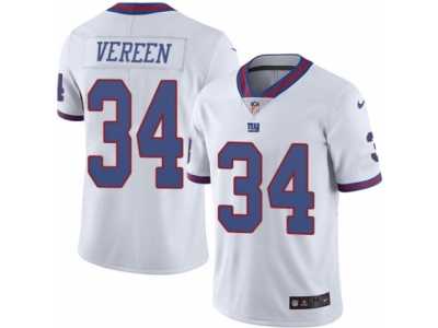 Youth Nike New York Giants #34 Shane Vereen Limited White Rush NFL Jersey