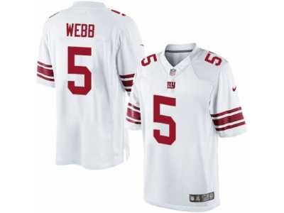 Youth Nike New York Giants #5 Davis Webb Limited White NFL Jersey