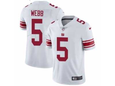 Youth Nike New York Giants #5 Davis Webb Vapor Untouchable Limited White NFL Jerse