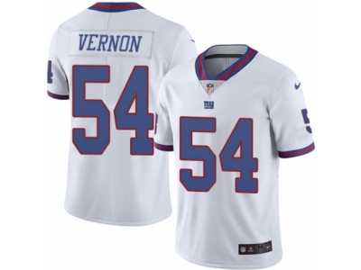 Youth Nike New York Giants #54 Olivier Vernon Limited White Rush NFL Jersey