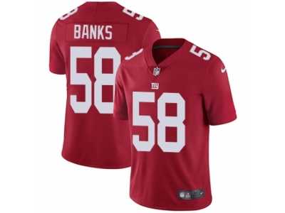 Youth Nike New York Giants #58 Carl Banks Vapor Untouchable Limited Red Alternate NFL Jersey