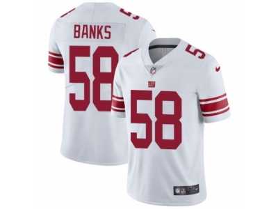 Youth Nike New York Giants #58 Carl Banks Vapor Untouchable Limited White NFL Jersey