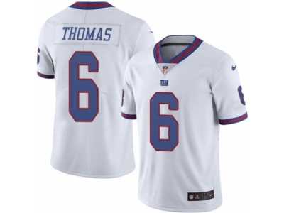 Youth Nike New York Giants #6 Logan Thomas Limited White Rush NFL Jersey