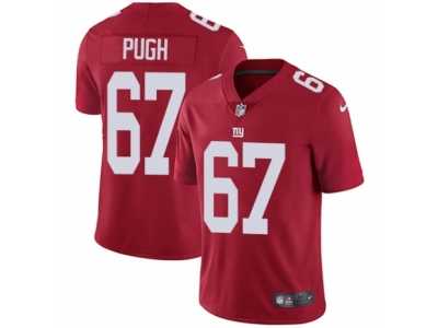 Youth Nike New York Giants #67 Justin Pugh Vapor Untouchable Limited Red Alternate NFL Jersey
