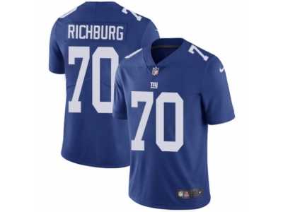 Youth Nike New York Giants #70 Weston Richburg Vapor Untouchable Limited Royal Blue Team Color NFL Jersey