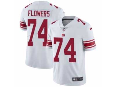 Youth Nike New York Giants #74 Ereck Flowers Vapor Untouchable Limited White NFL Jersey