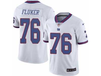 Youth Nike New York Giants #76 D.J. Fluker Limited White Rush NFL Jersey