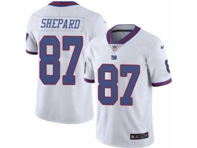 Youth Nike New York Giants #87 Sterling Shepard Limited White Rush NFL Jersey