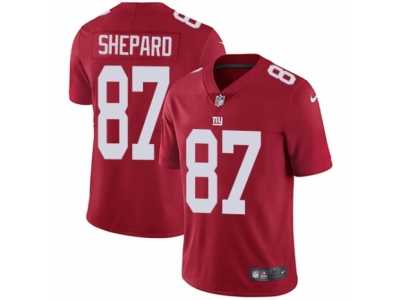 Youth Nike New York Giants #87 Sterling Shepard Vapor Untouchable Limited Red Alternate NFL Jersey