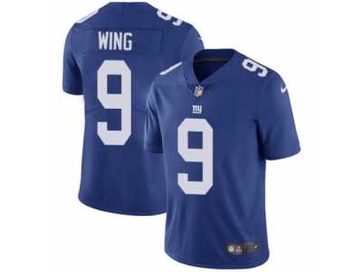 Youth Nike New York Giants #9 Brad Wing Vapor Untouchable Limited Royal Blue Team Color NFL Jersey