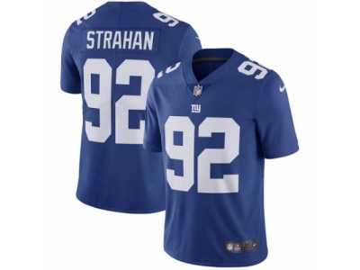 Youth Nike New York Giants #92 Michael Strahan Vapor Untouchable Limited Royal Blue Team Color NFL Jersey