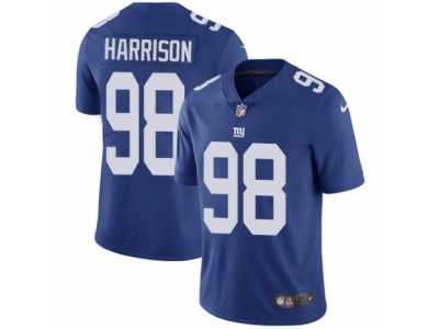 Youth Nike New York Giants #98 Damon Harrison Vapor Untouchable Limited Royal Blue Team Color NFL Jersey