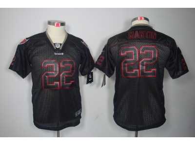 Nike Youth tampa bay buccaneers #22 martin black jerseys[lights out]
