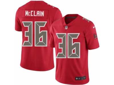 Youth Nike Tampa Bay Buccaneers #36 Robert McClain Limited Red Rush NFL Jersey