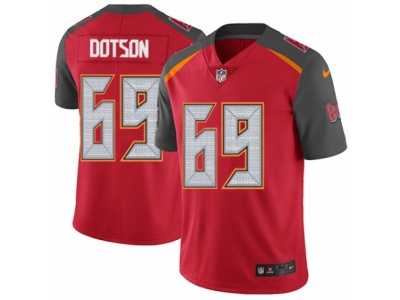Youth Nike Tampa Bay Buccaneers #69 Demar Dotson Vapor Untouchable Limited Red Team Color NFL Jersey