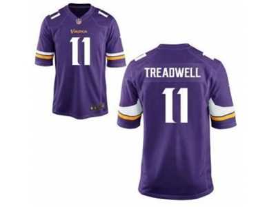 Youth Nike Minnesota Vikings #11 Laquon Treadwell Purple Team Color NFL Jersey
