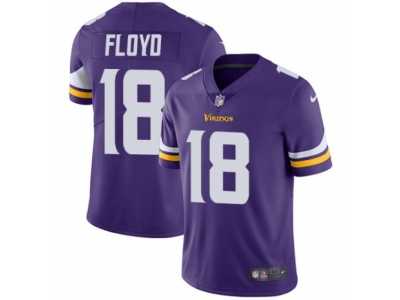 Youth Nike Minnesota Vikings #18 Michael Floyd Vapor Untouchable Limited Purple Team Color NFL Jersey