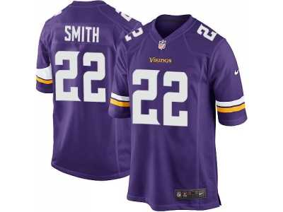 Youth Nike Minnesota Vikings #22 Harrison Smith purple jerseys