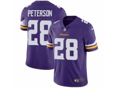 Youth Nike Minnesota Vikings #28 Adrian Peterson Vapor Untouchable Limited Purple Team Color NFL Jersey