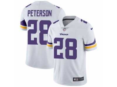 Youth Nike Minnesota Vikings #28 Adrian Peterson Vapor Untouchable Limited White NFL Jersey