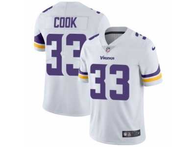 Youth Nike Minnesota Vikings #33 Dalvin Cook Vapor Untouchable Limited White NFL Jersey