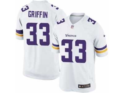 Youth Nike Minnesota Vikings #33 Michael Griffin Elite White NFL Jersey