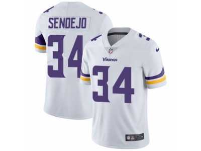Youth Nike Minnesota Vikings #34 Andrew Sendejo Vapor Untouchable Limited White NFL Jersey