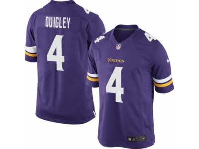 Youth Nike Minnesota Vikings #4 Ryan Quigley Limited Purple Team Color NFL Jersey