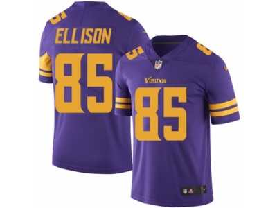 Youth Nike Minnesota Vikings #85 Rhett Ellison Limited Purple Rush NFL Jersey
