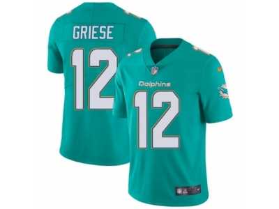 Youth Nike Miami Dolphins #12 Bob Griese Vapor Untouchable Limited Aqua Green Team Color NFL Jersey