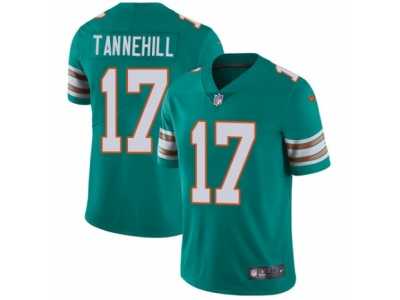 Youth Nike Miami Dolphins #17 Ryan Tannehill Vapor Untouchable Limited Aqua Green Alternate NFL Jersey