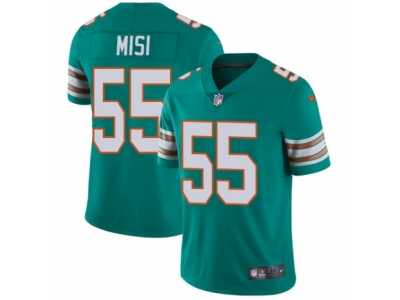 Youth Nike Miami Dolphins #55 Koa Misi Vapor Untouchable Limited Aqua Green Alternate NFL Jersey