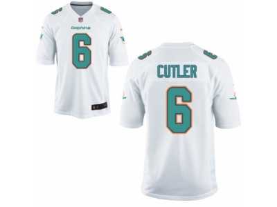 Youth Nike Miami Dolphins #6 Jay Cutler Game White NFL Jersey