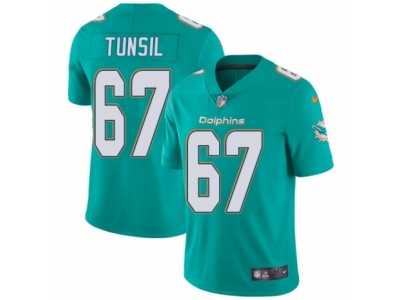 Youth Nike Miami Dolphins #67 Laremy Tunsil Vapor Untouchable Limited Aqua Green Team Color NFL Jersey